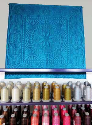 Monochromatic quilt designed by Kelly Abbott-Gallagher